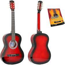 Amazon.com: Star 6 String Acoustic Guitar 38 Inch with Beginner's Guide,  Redburst (831-RDB) : Musical Instruments