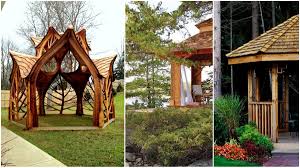 This wooden gazebo has a nice clean finish and is stained with a rich wood color. 27 Cool And Free Diy Gazebo Plans Design Ideas To Build Right Now Architecture Lab