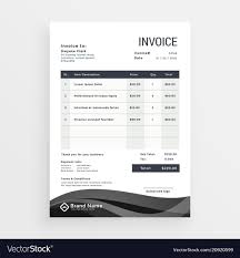 Invoice Template Modern Creative Design