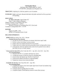 Accounting Graduate Resume No Experience CryptoAve