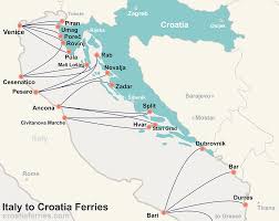 No reservations in the croatian coast | croatian coast. Map Of Croatian Islands And Ferries Croatia Ferries