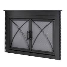 Small Tempered Glass Fireplace Doors