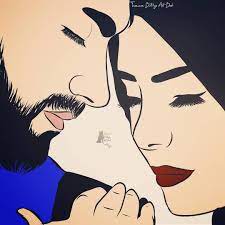 40+ Cute Muslim Couple Cartoon DP Pics ...