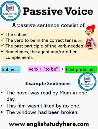 In contrast, the sentences someone pulled down the tree. Atif Mehmood The Passive Voice In English A Passive Facebook