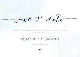 Clouds Digital Printing Save The Date