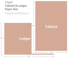 11x17 paper size name dimensions in
