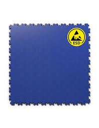 esd floor puzzle blue 510 x 510 mm