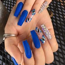 30 vibrant royal blue nail designs for
