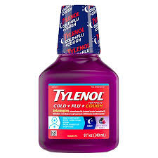 tylenol cold flu cough night liquid