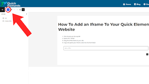 iframe to your quick elements