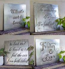 Steel Wall Art Metal Quote