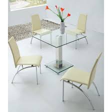square ice glass dining table 4