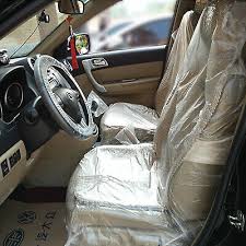 100pcs Plastic Car Seat Covers Vehicle