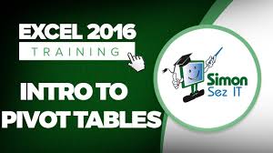 pivot tables in microsoft excel 2016