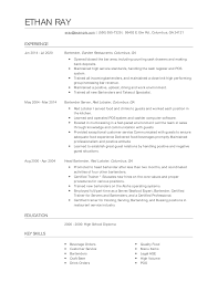 Start by downloading our template and just follow our tips step by step. Bartender Resume Examples And Tips Zippia