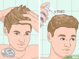 how to style your hair male with