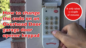 code on garage keypad overhead door
