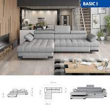 Bmf Selva Mini Modern Corner Sofa Bed
