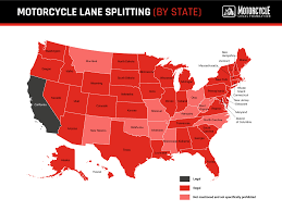 motorcycle lane splitting guide and
