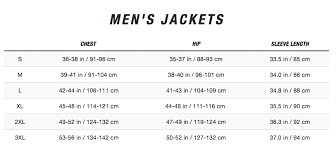North Face Jacket Size Chart Best Picture Of Chart
