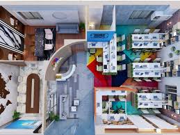3d floor plan rendering of apartment