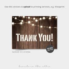 String Lights Thank You Card