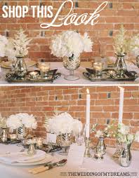 Mercury Silver Glass Vases Wedding