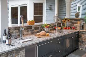 outdoor kitchen countertops brown