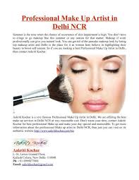 professional make up artist in delhi ncr