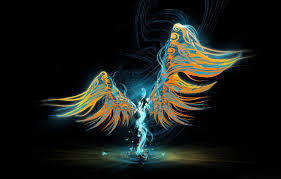 Sometimes the simple act of switching to a different background type can fix the problem of black desktop background in windows 10. Wallpaper Colors Abstract Wings Figure Angel Rendering Digital Art Cool Black Background Simple Background Images For Desktop Section Rendering Download