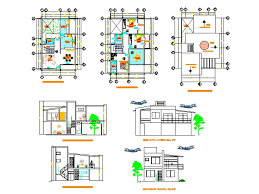 Single Family Home In Autocad