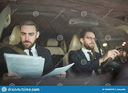 Businessman and Driver in the Car Stock Image - Image of coworker, travel:  165552979