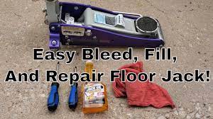 how to repair a broken floor jack that