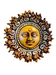 Multicolor Clay Sun Wall Hanging For