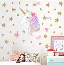 Magical Unicorn L And Stick Wall Art