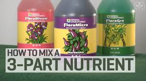 How To Mix A 3 Part Hydroponics Nutrient Solution