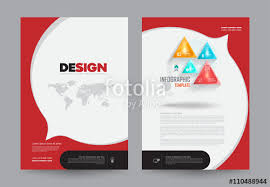 Cover Annual Report Leaflet Brochure Flyer Template A4 Size Design