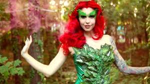 poison ivy makeup costume tutorial