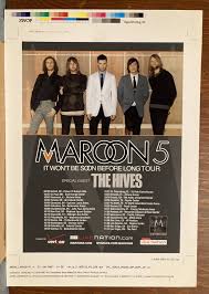 maroon 5 concert poster the hives tour