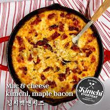 mac cheese with kimchi maple bacon