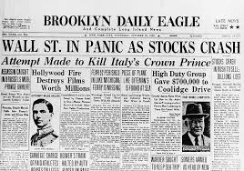 Even the crash of 1929 tried one. Black Thursday 1929 Facts Causes And Effects