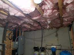 covering insulation in basement ceiling