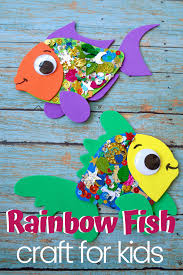 make a simple rainbow fish craft with