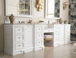 White Double Sink Bathroom Vanity