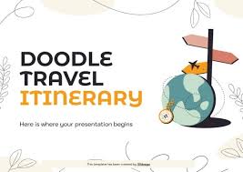 doodle travel itinerary google slides