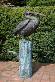 Reclaimed Bronze Pelican Water Feature