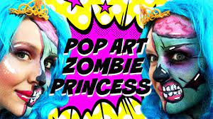 pop art zombie princess halloween