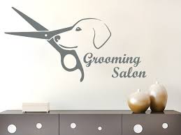 Dog Grooming Decal With Great