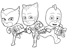 Pj masks coloring page with few details for kids. Pin On Superhero Coloring Pages