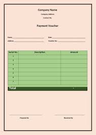 cash payment voucher template in word